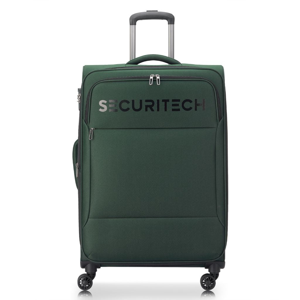 Securitech By Delsey Vanguard 76cm Large Exp Softsided Luggage - Green - Love Luggage