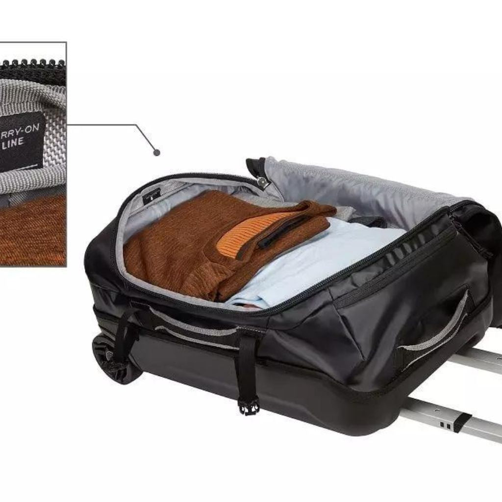 Thule Chasm Carry On Wheeled Duffel 40L - Black - Love Luggage