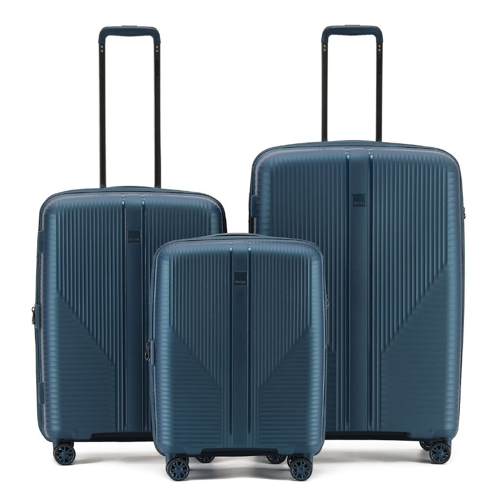Tosca F - Lite 3 Piece Hardsided Luggage Set - Navy - Love Luggage
