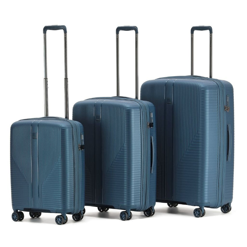 Tosca F - Lite 3 Piece Hardsided Luggage Set - Navy - Love Luggage