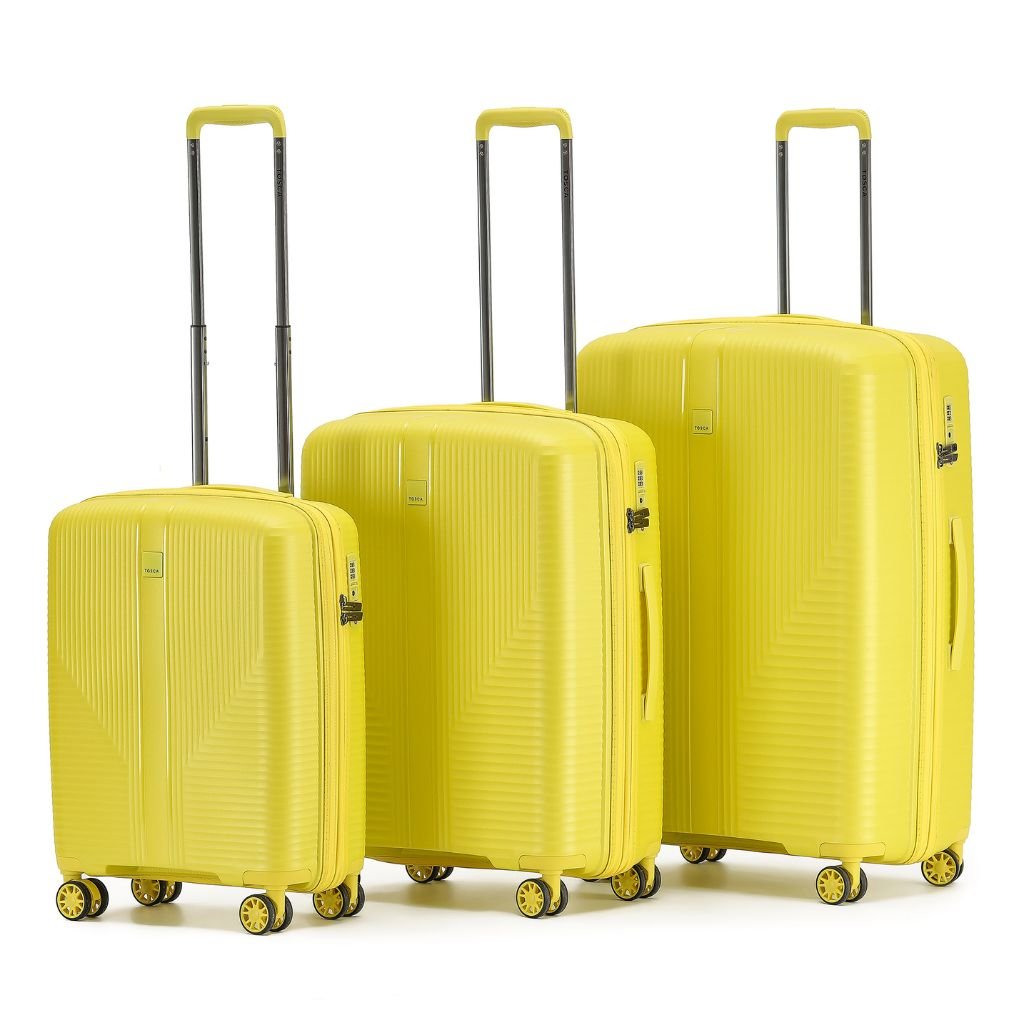 Tosca F - Lite 3 Piece Hardsided Luggage Set - Yellow - Love Luggage