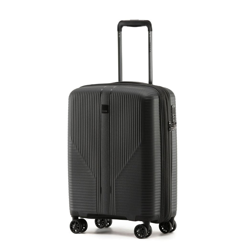 Tosca F - Lite 55cm Carry On Hardsided Luggage - Black - Love Luggage