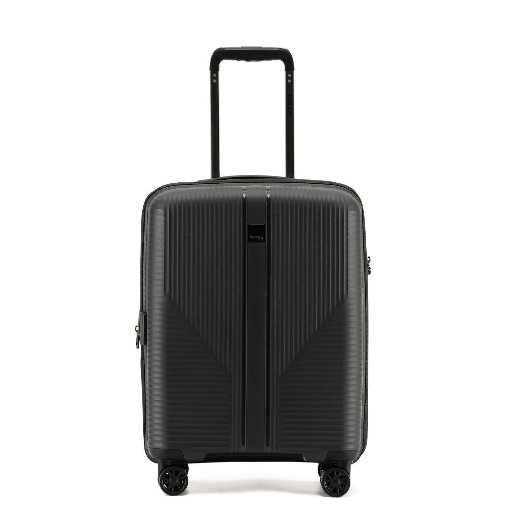 Tosca F - Lite 55cm Carry On Hardsided Luggage - Black - Love Luggage