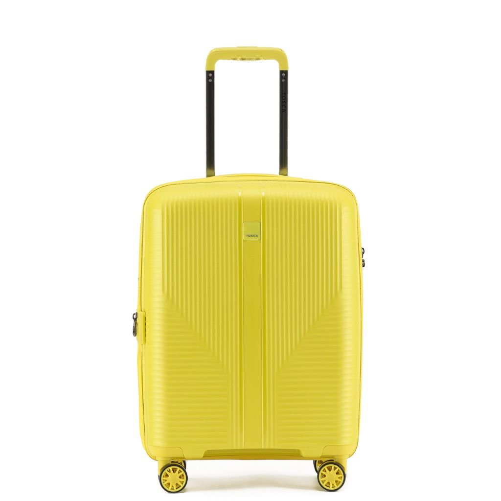 Tosca F - Lite 55cm Carry On Hardsided Luggage - Yellow - Love Luggage