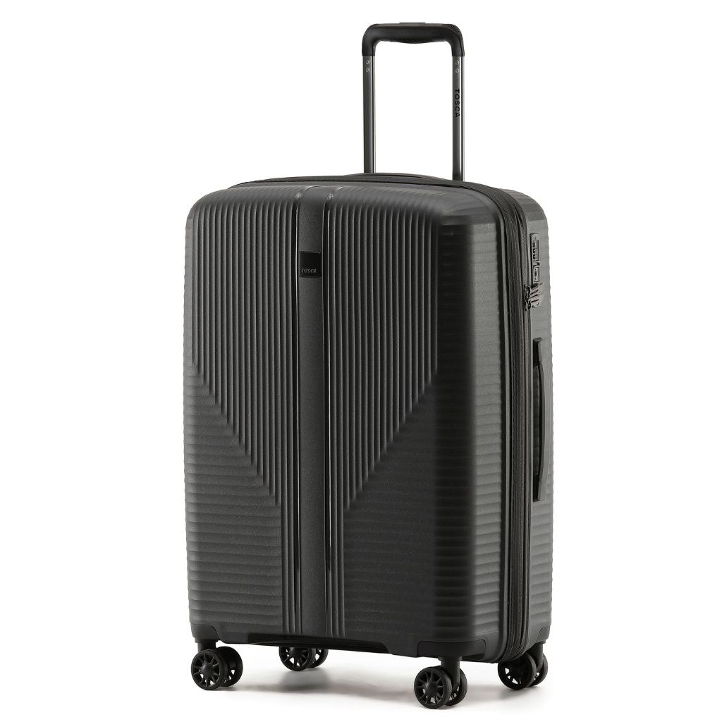 Tosca F - Lite 65cm Medium Hardsided Luggage - Black - Love Luggage