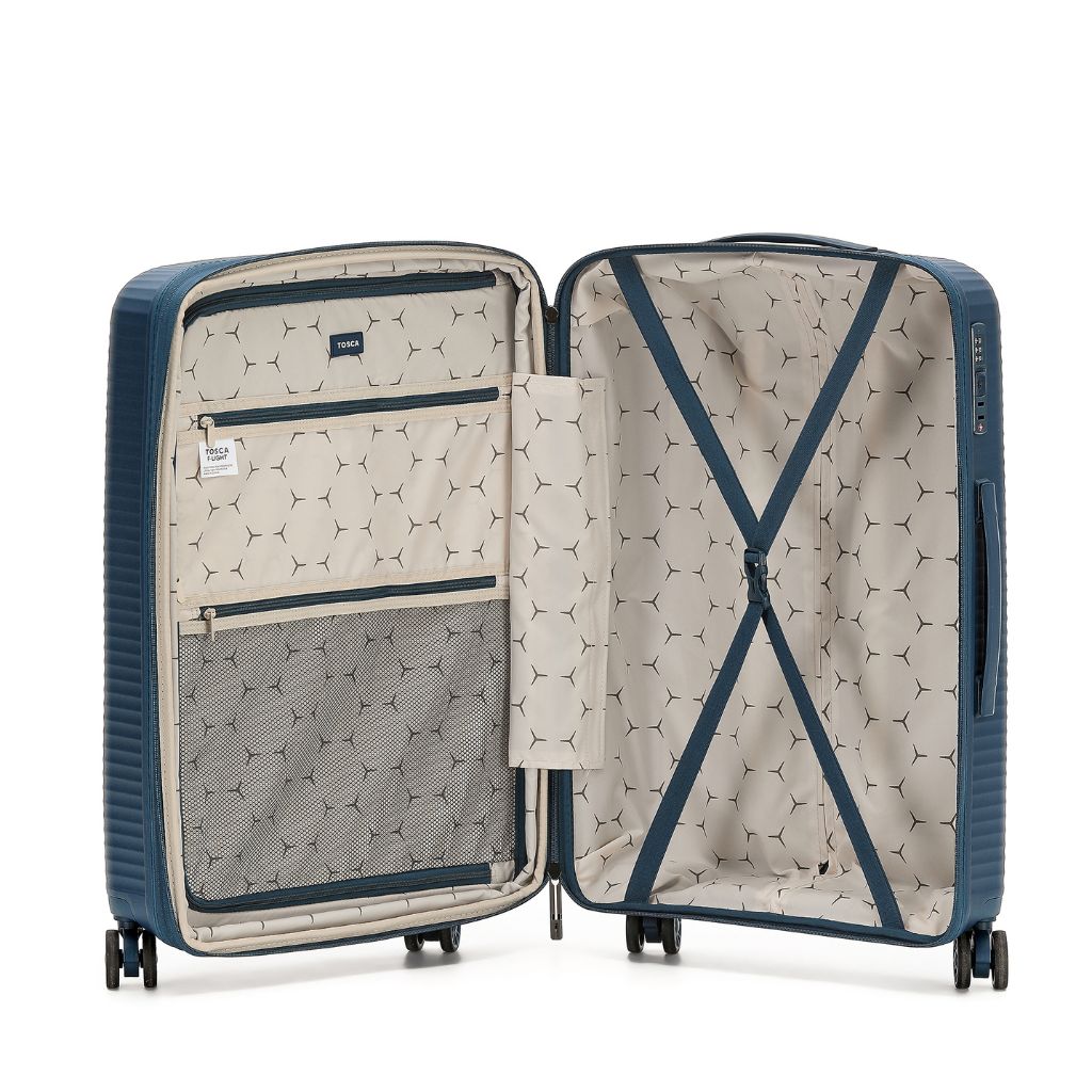 Tosca F - Lite 77cm Large Hardsided Luggage - Navy - Love Luggage
