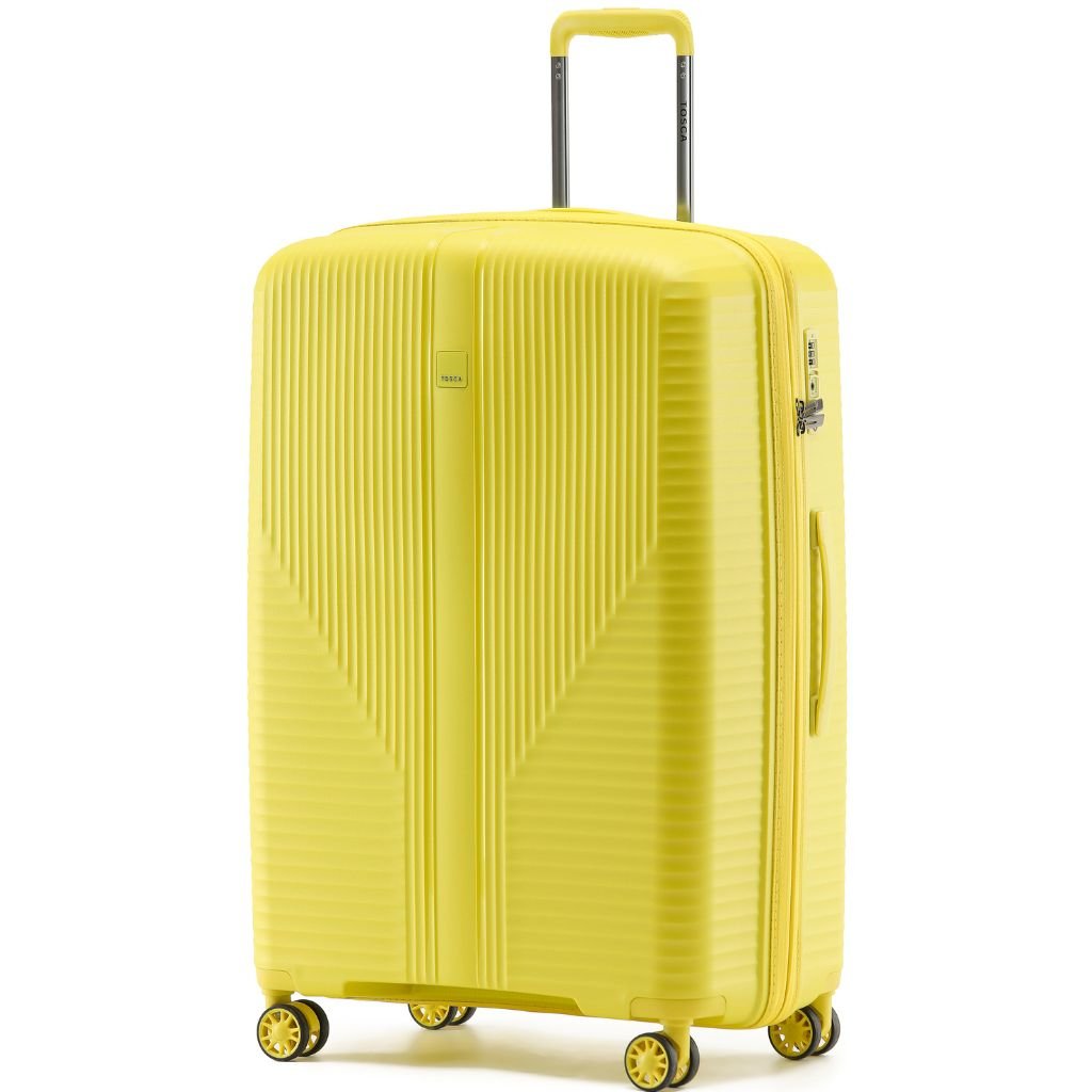 Tosca F - Lite 77cm Large Hardsided Luggage - Yellow - Love Luggage