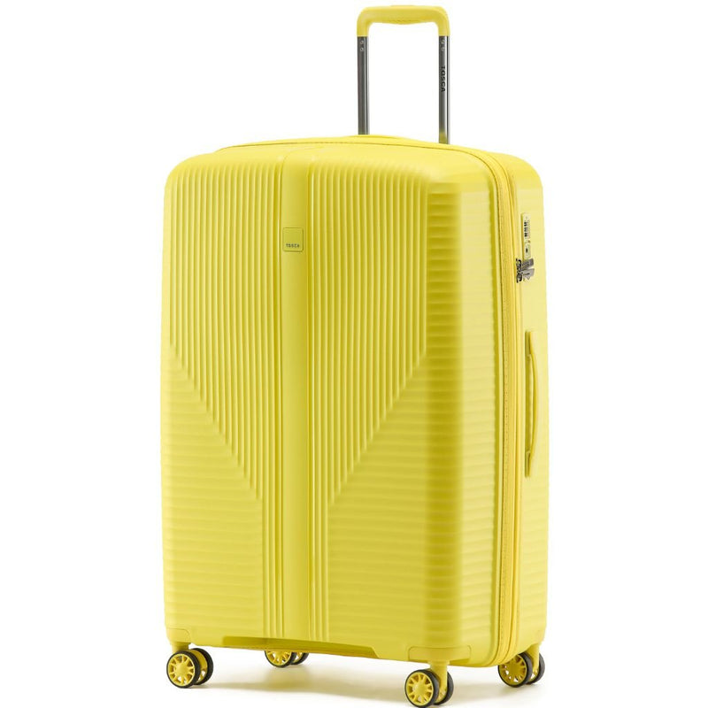 Tosca F - Lite 77cm Large Hardsided Luggage - Yellow - Love Luggage