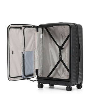 Tosca Zen 3 Piece Hardsided Top Opening Luggage Set - Black - Love Luggage