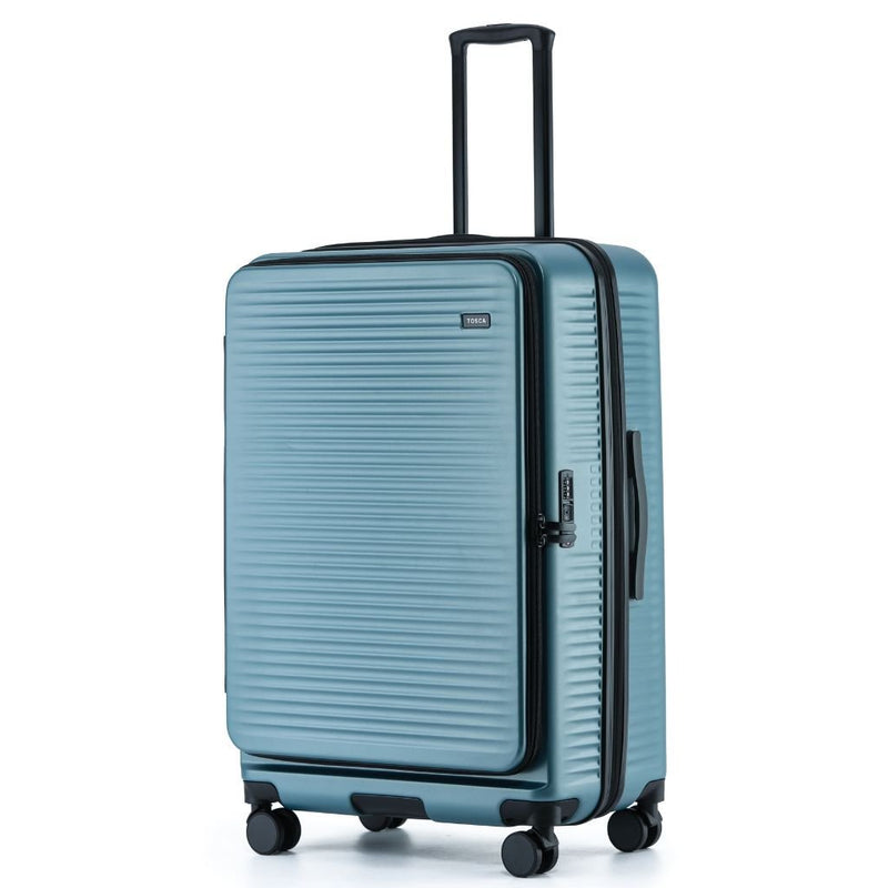 Tosca Zen 3 Piece Hardsided Top Opening Luggage Set - Slate - Love Luggage