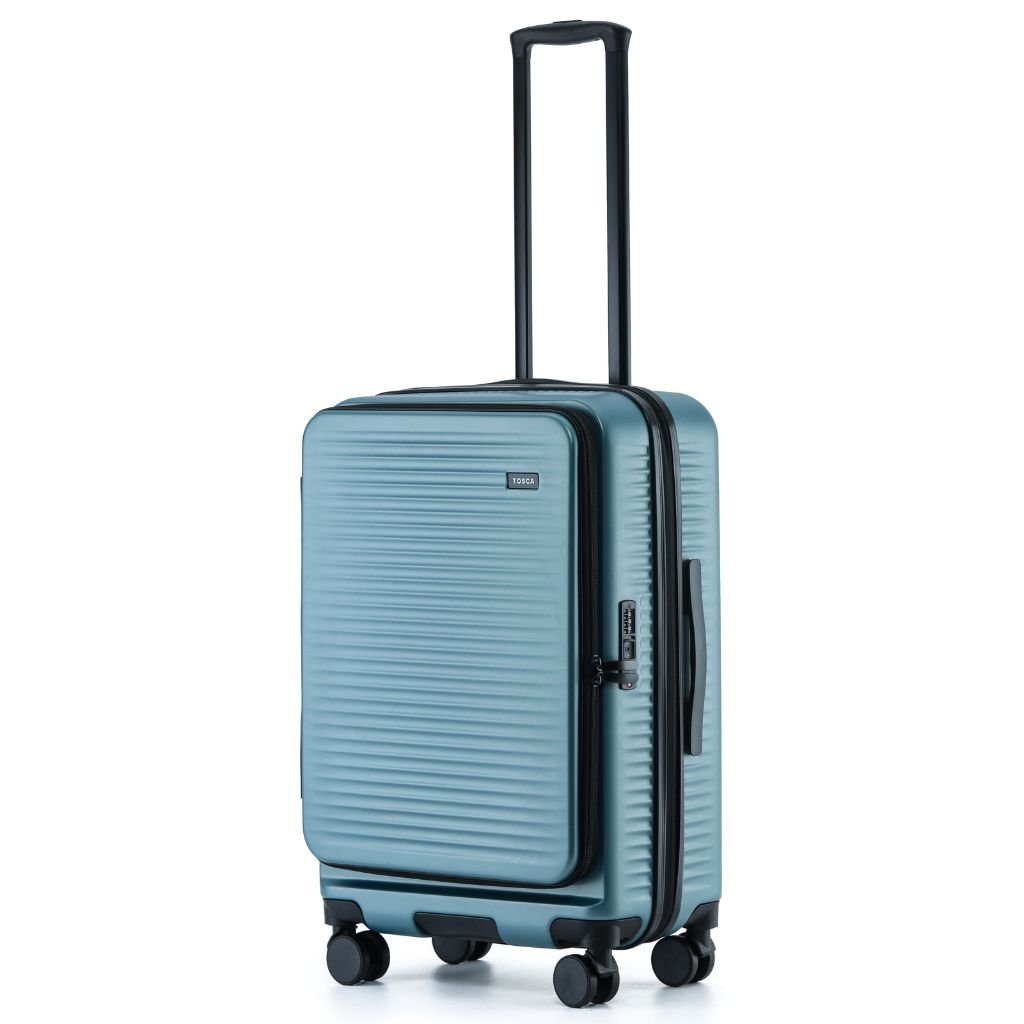 Tosca Zen Hardsided 65cm Top Opening Medium Luggage - Slate - Love Luggage