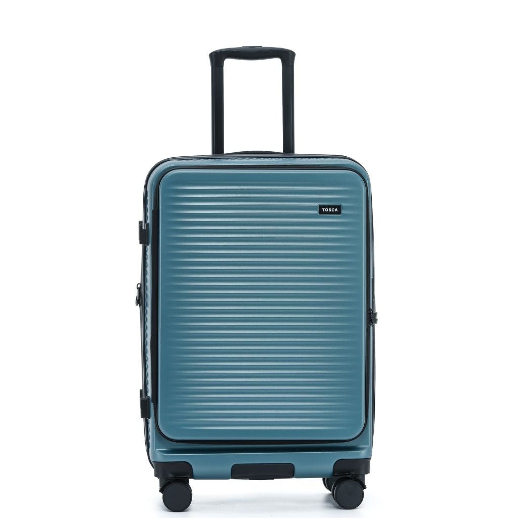 Tosca Zen Hardsided 65cm Top Opening Medium Luggage - Slate - Love Luggage