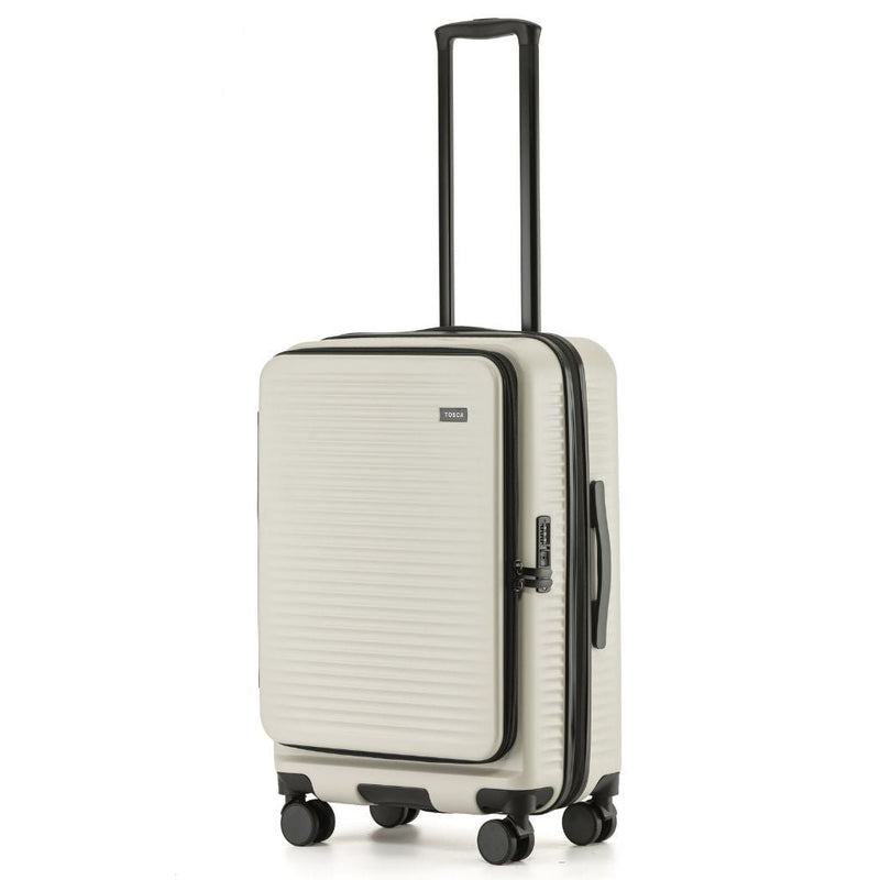 Tosca Zen Hardsided 65cm Top Opening Medium Luggage - Stone - Love Luggage