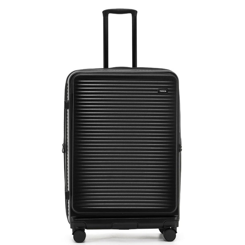 Tosca Zen Large 75cm Hardsided Top Opening Luggage - Black - Love Luggage