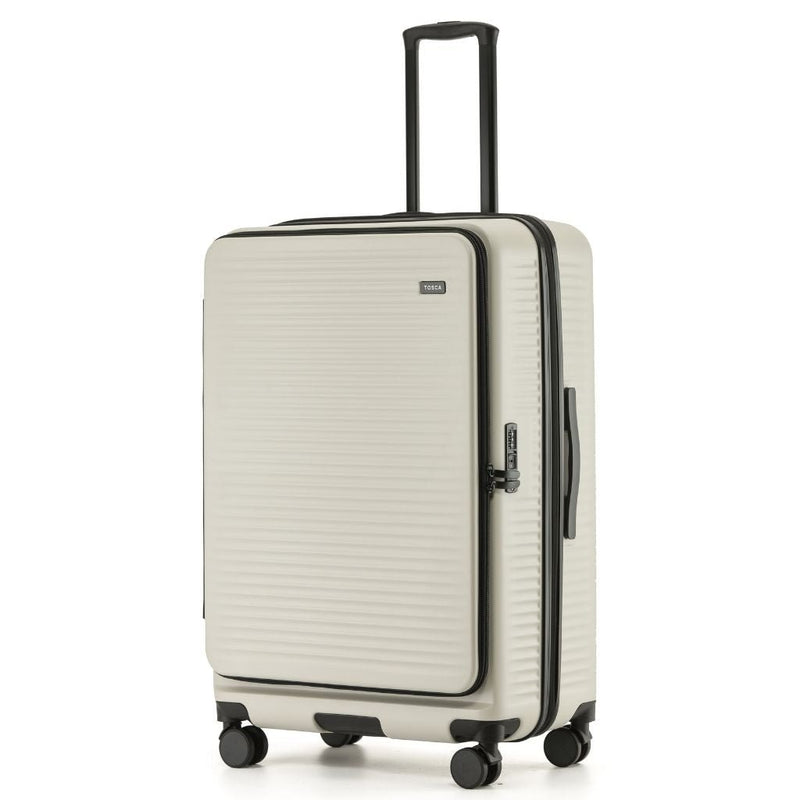 Tosca Zen Large 75cm Hardsided Top Opening Luggage - Stone - Love Luggage