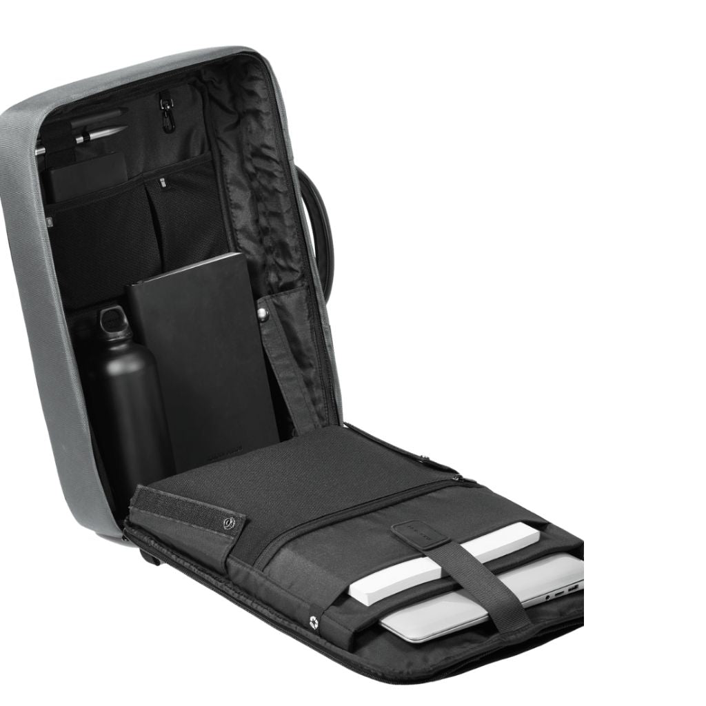 XD Design Bobby Bizz 2.0 16" Laptop Backpack & Briefcase - Grey - Love Luggage