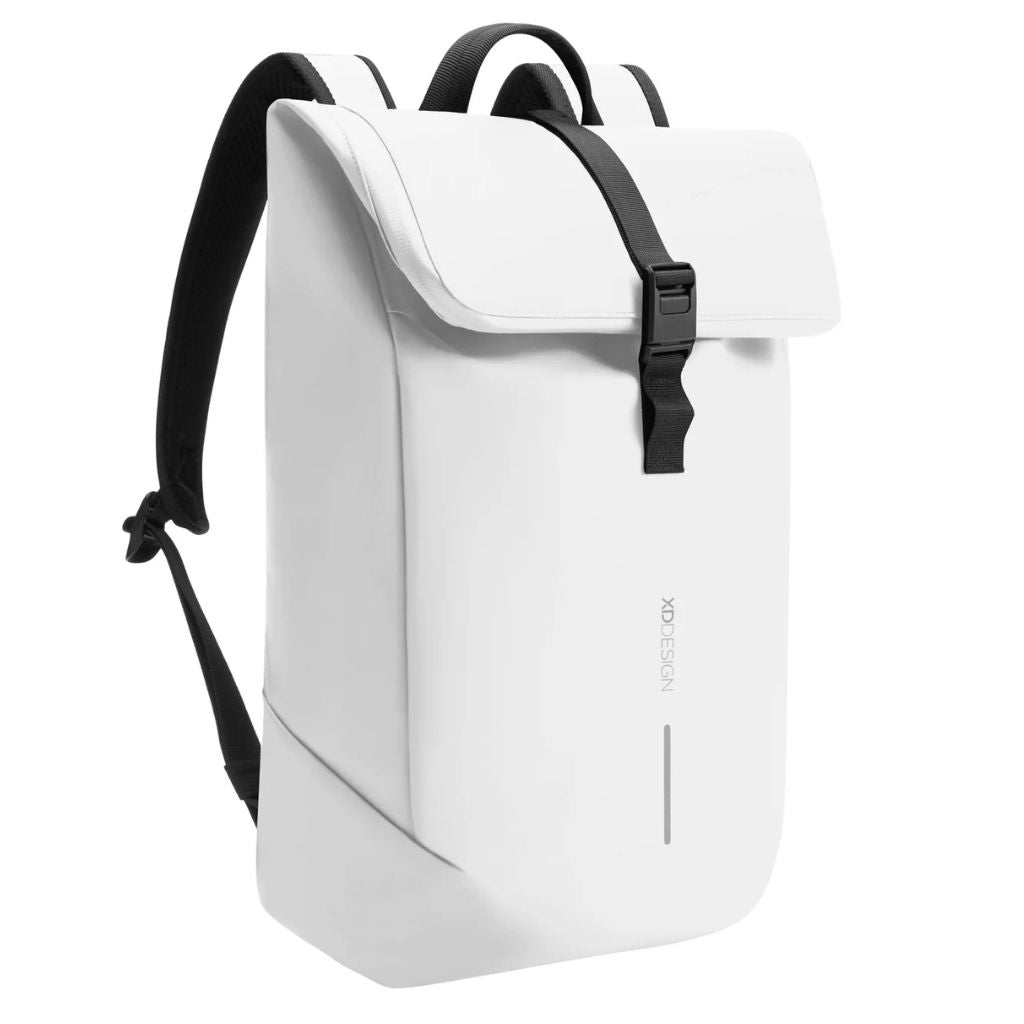 XD Design Urban Flip Top Laptop Backpack - White - Love Luggage