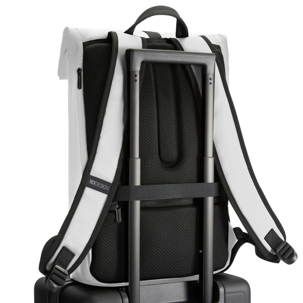 XD Design Urban Flip Top Laptop Backpack - White - Love Luggage