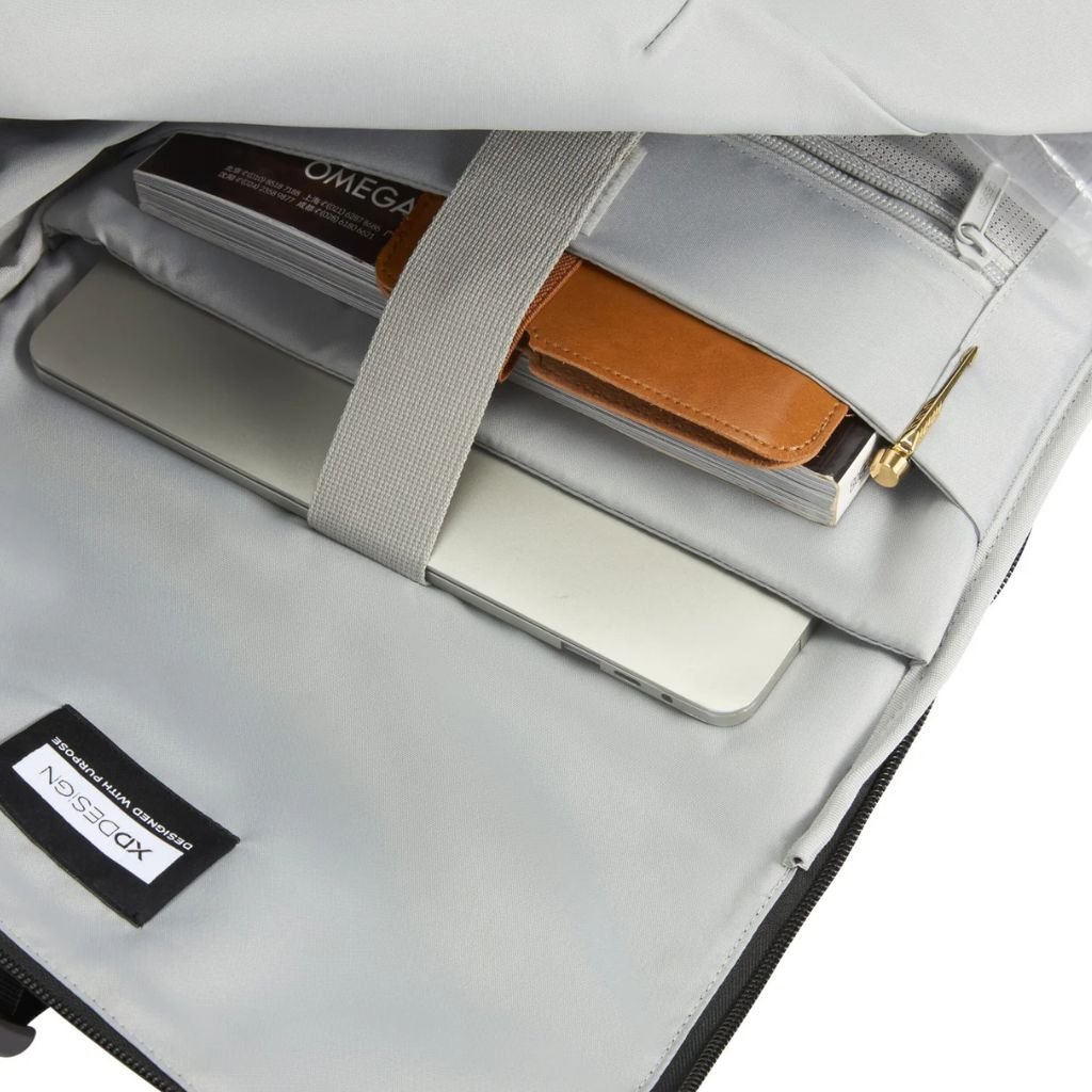 XD Design Urban Flip Top Laptop Backpack - White - Love Luggage