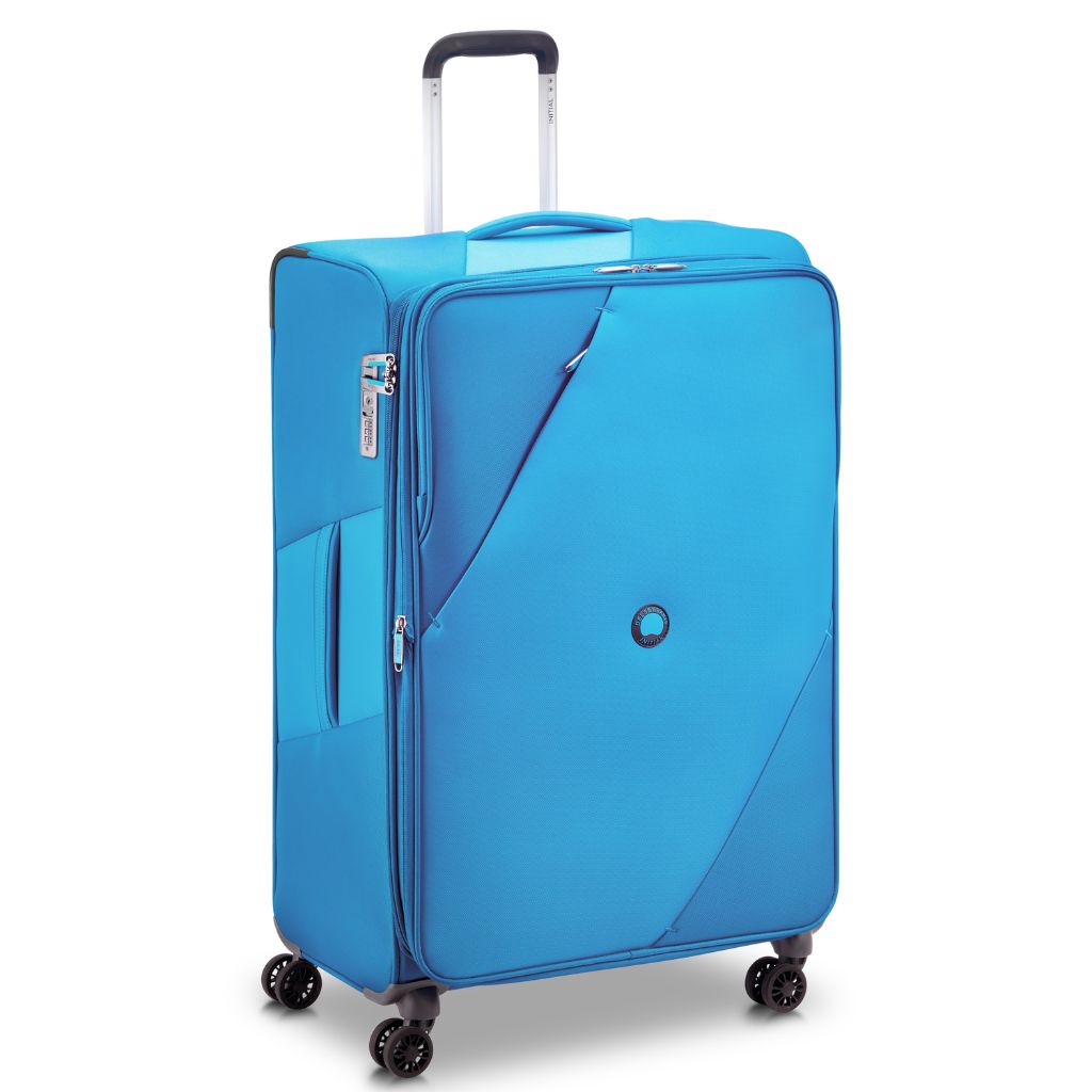 Delsey MARINGA 78cm Large Exp Softsided Luggage - Blue