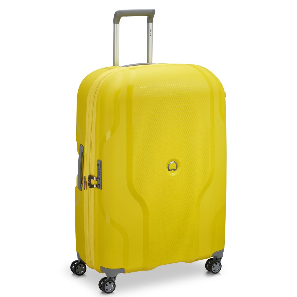 Delsey yellow luggage on sale