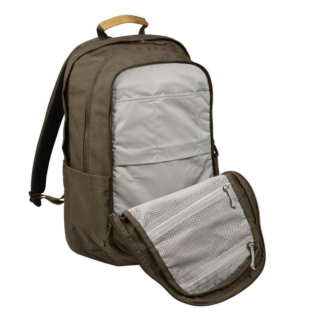 Fjallraven 15 Raven 28L Backpack Dark Sand On Sale Now Love Luggage