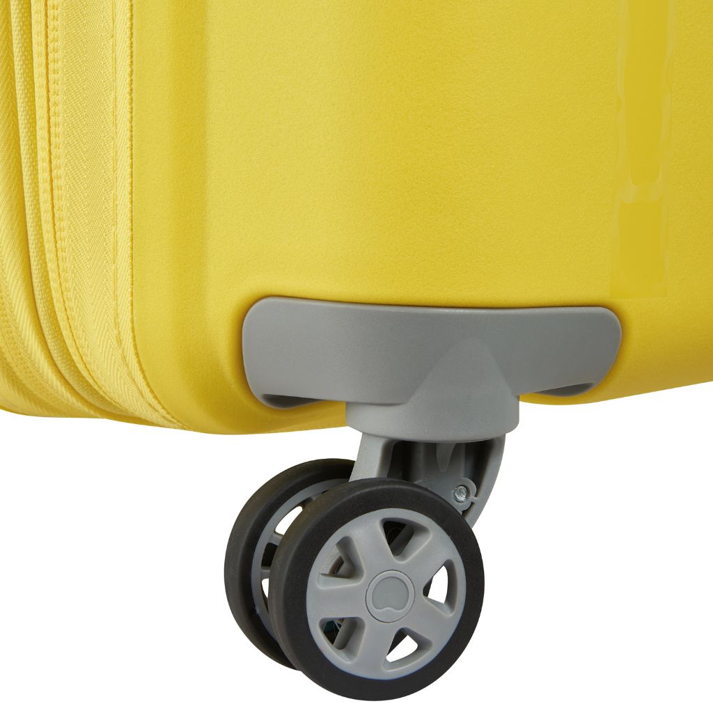 Delsey Clavel 76cm Medium Hardsided Spinner Luggage - Yellow - Love Luggage