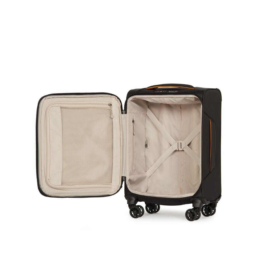 Antler Brixham 55cm Carry On Softsided Luggage - Black - Love Luggage