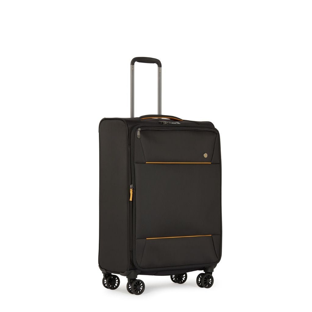 Antler Brixham 71cm Medium Softsided Luggage - Black - Love Luggage