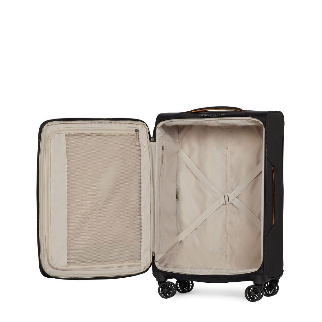 Antler Brixham 71cm Medium Softsided Luggage - Black - Love Luggage