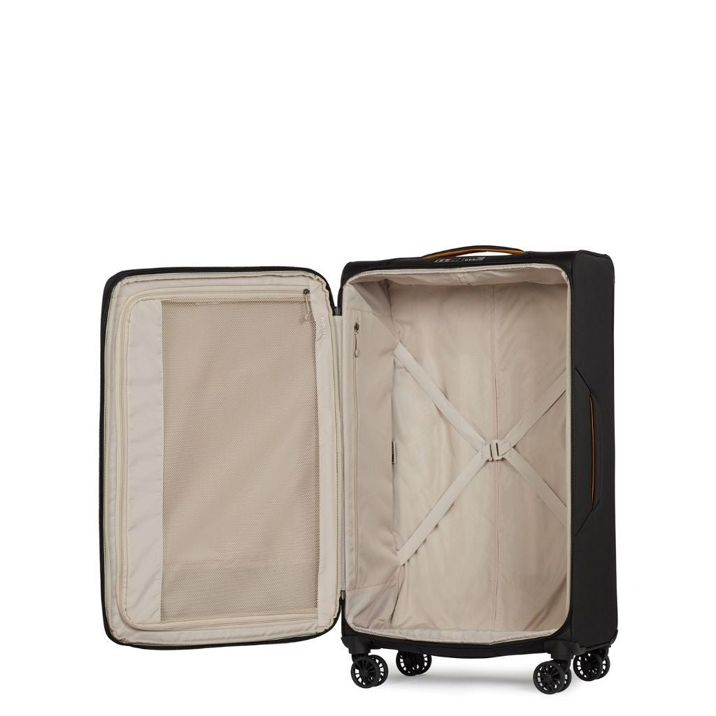 Antler Brixham 83cm Large Softsided Luggage - Black - Love Luggage