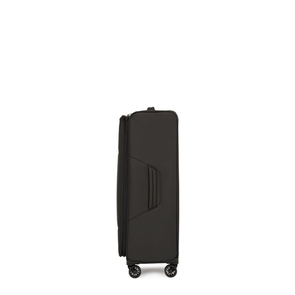 Antler Brixham 83cm Large Softsided Luggage - Black - Love Luggage