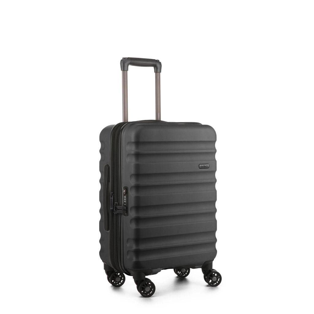 Antler Clifton 56cm Carry On Hardsided Luggage - Black - Love Luggage