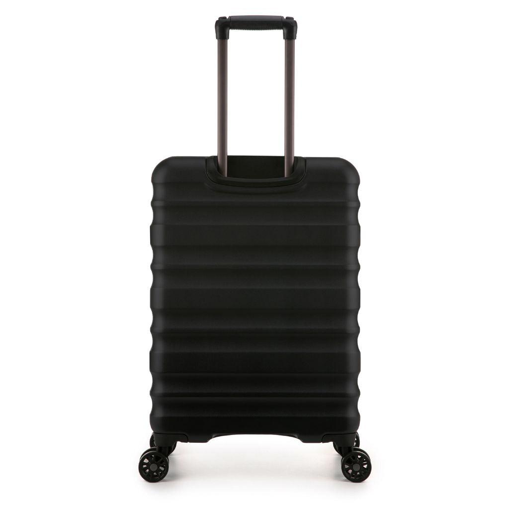 Antler Clifton 67cm Medium Hardsided Luggage - Black - Love Luggage
