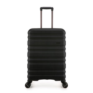 Antler Clifton 67cm Medium Hardsided Luggage - Black - Love Luggage