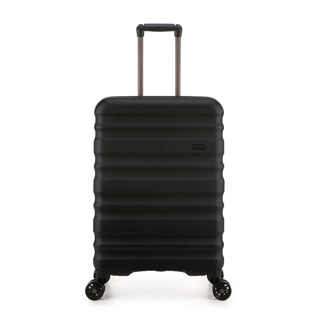 Antler Clifton 67cm Medium Hardsided Luggage - Black - Love Luggage