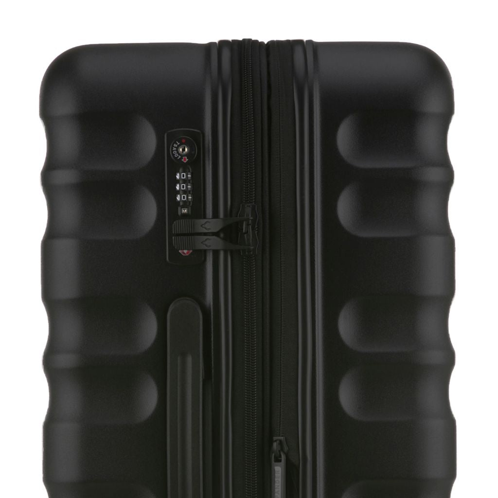 Antler Clifton 67cm Medium Hardsided Luggage - Black - Love Luggage