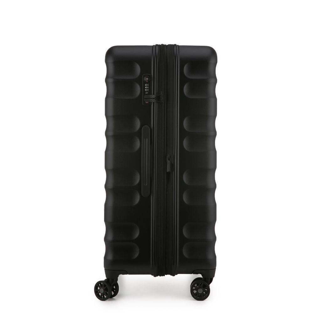 Antler Clifton 80cm Large Hardsided Luggage - Black - Love Luggage