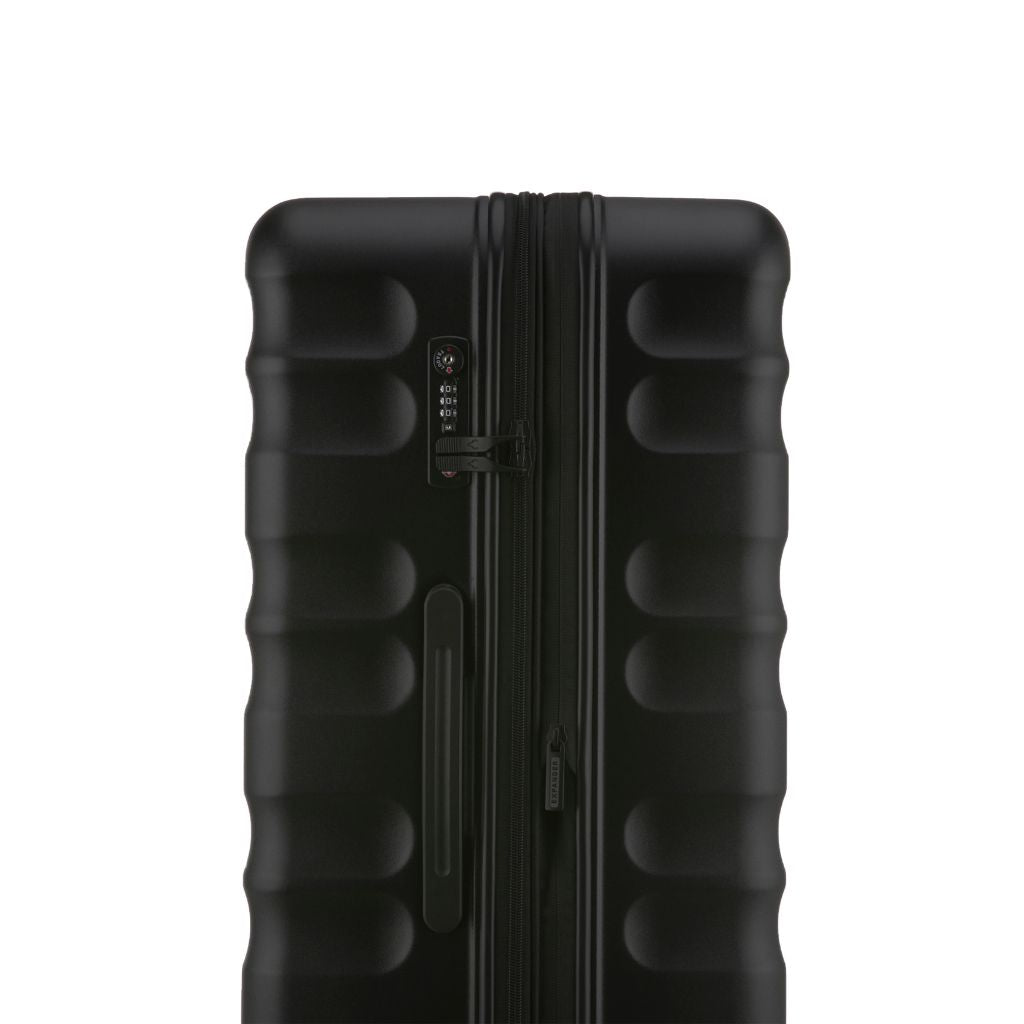 Antler Clifton 80cm Large Hardsided Luggage - Black - Love Luggage