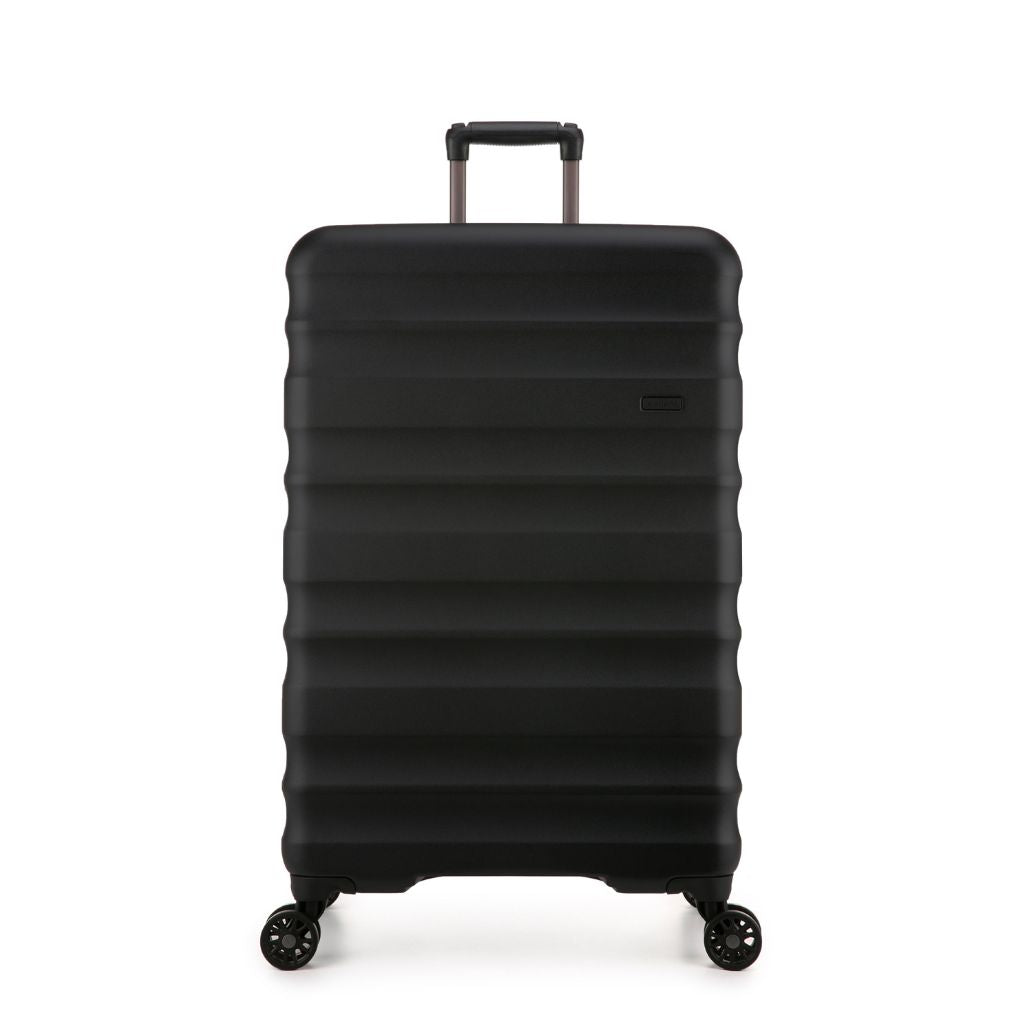 Antler Clifton 80cm Large Hardsided Luggage - Black - Love Luggage