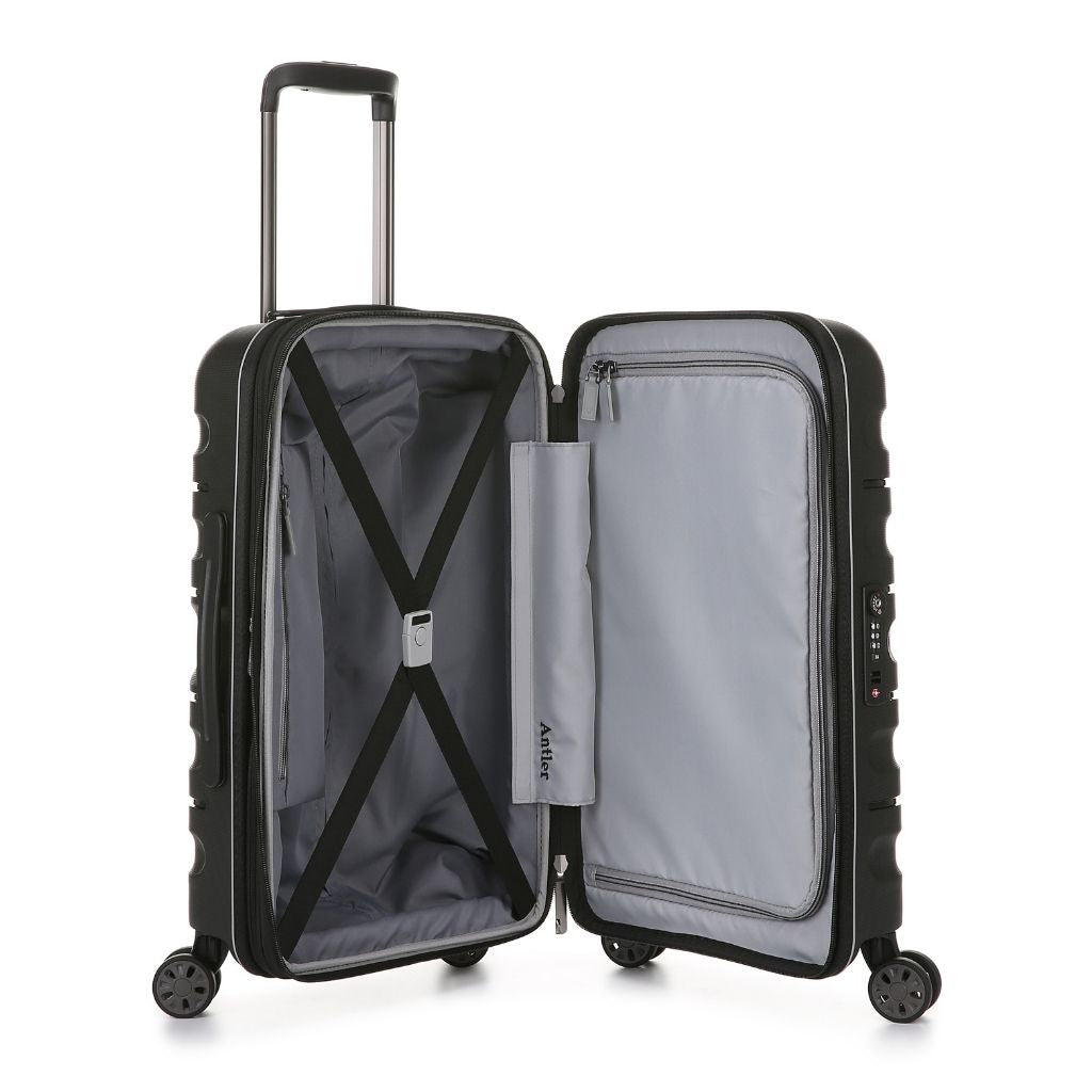 Antler Lincoln 56cm Carry On Hardsided Luggage - Black | On Sale - Love ...