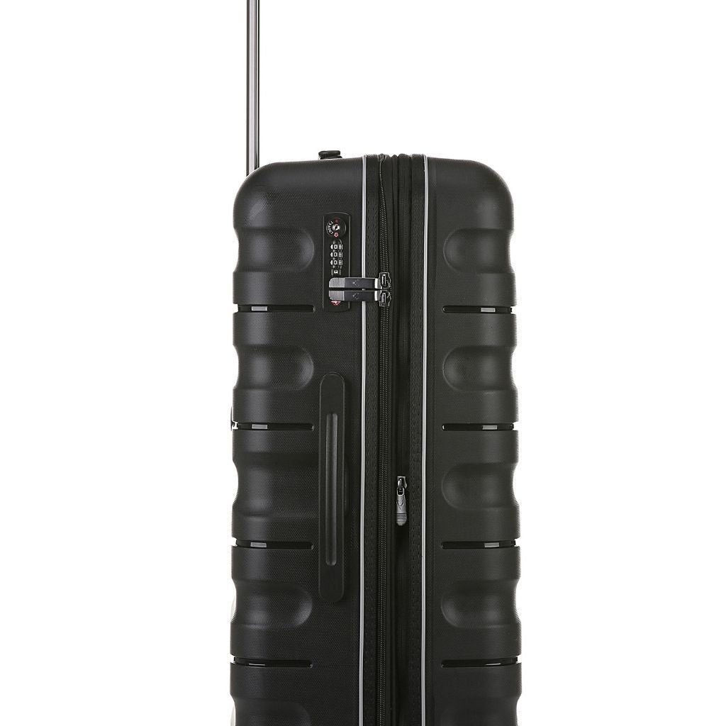 Antler Lincoln 56cm Carry On Hardsided Luggage - Black - Love Luggage