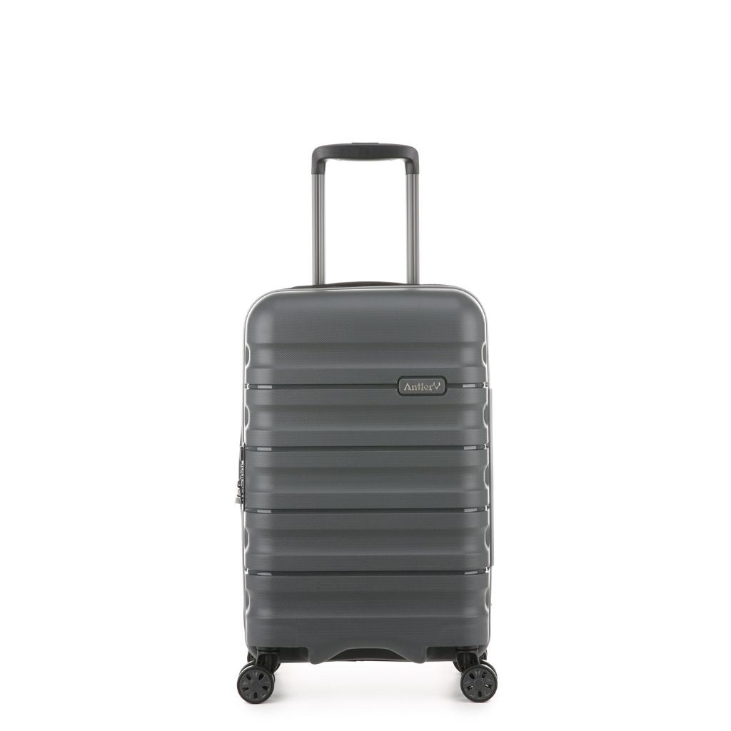 Antler Lincoln 56cm Carry On Hardsided Luggage - Charcoal - Love Luggage