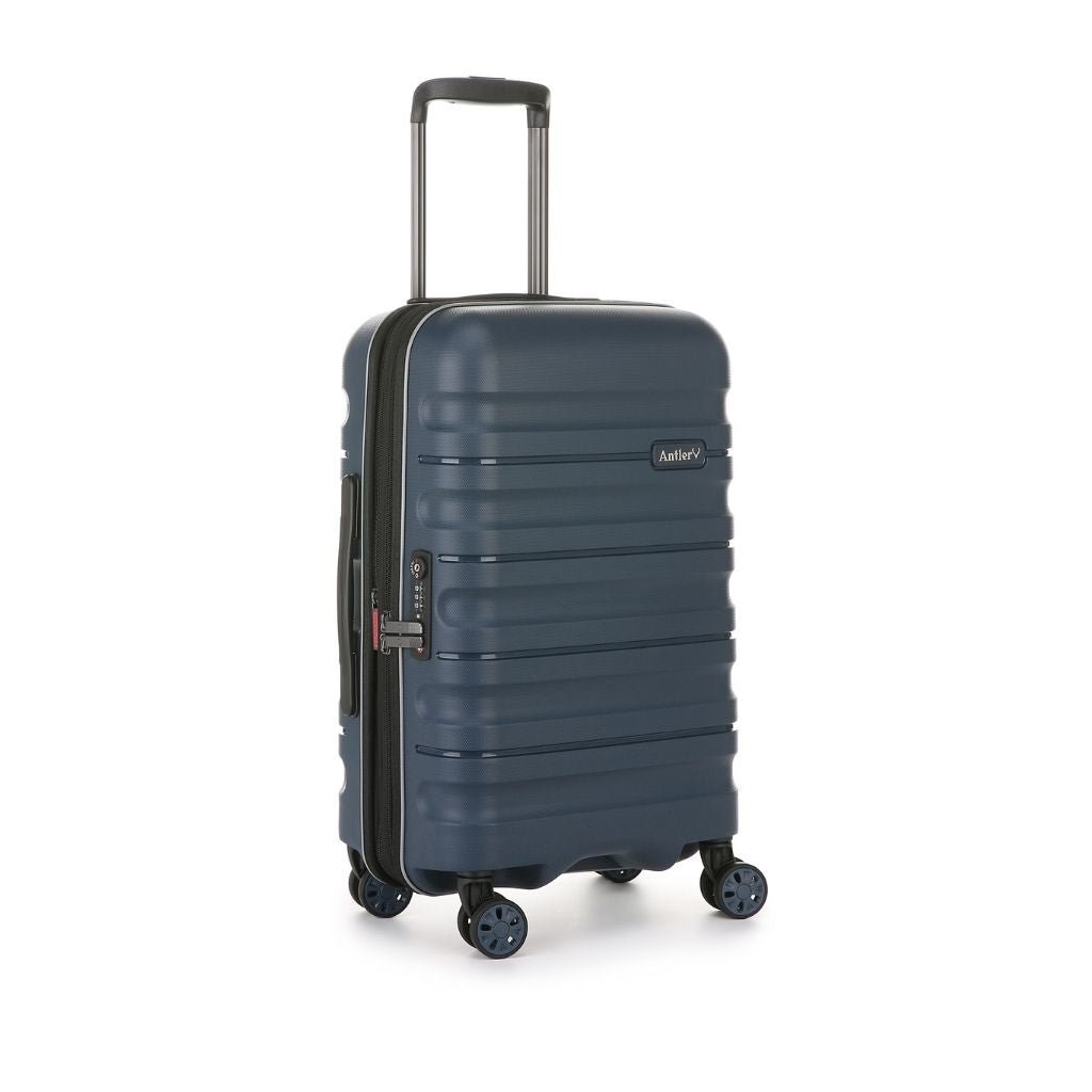 Antler Lincoln 56cm Carry On Hardsided Luggage - Navy - Love Luggage