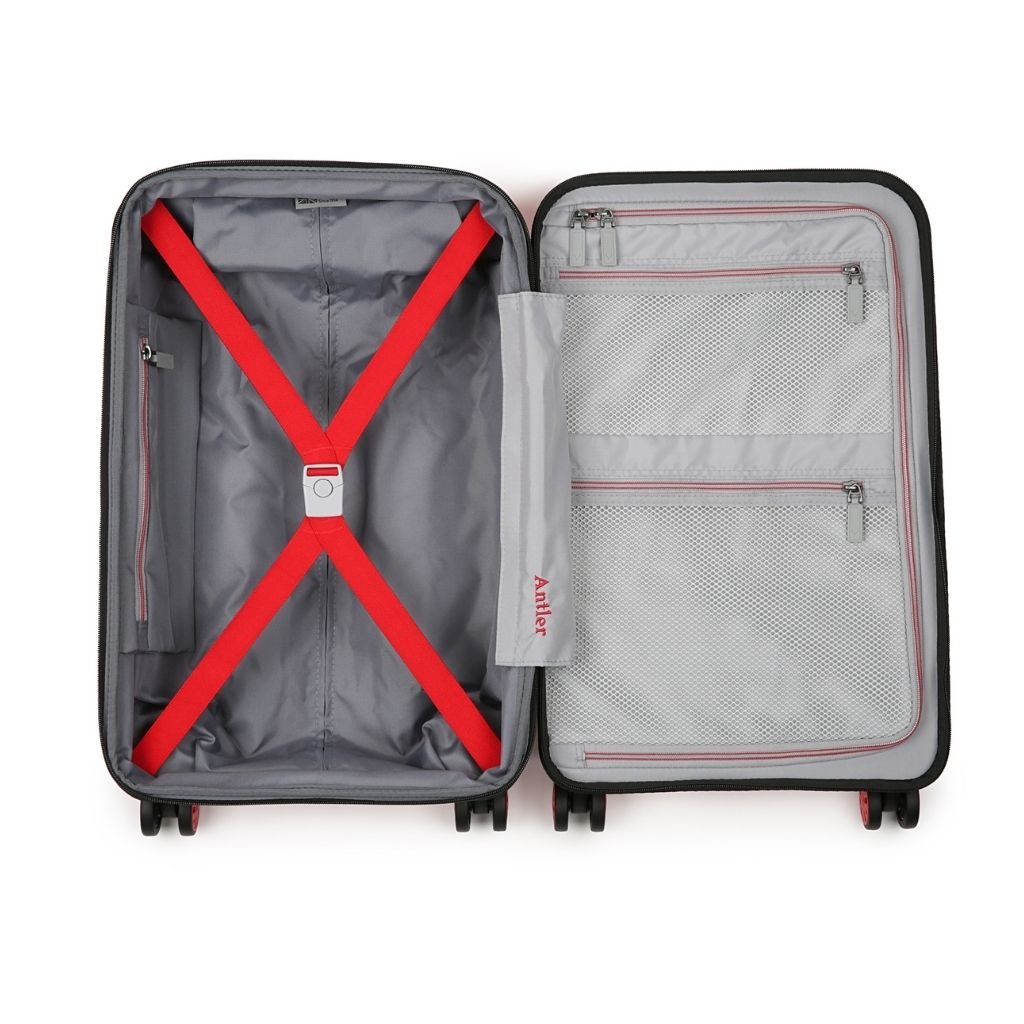 Antler Lincoln 56cm Carry On Hardsided Luggage - Red - Love Luggage