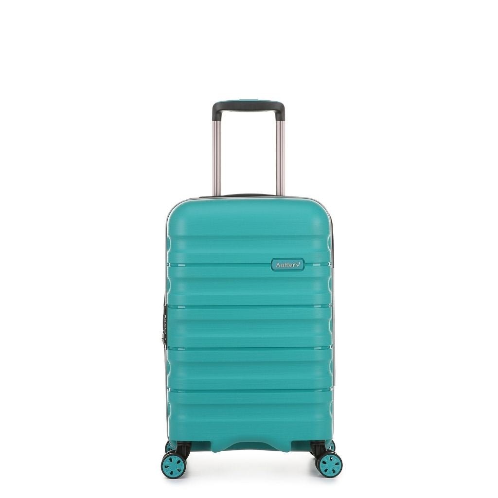 Antler Lincoln 56cm Carry On Hardsided Luggage - Teal - Love Luggage