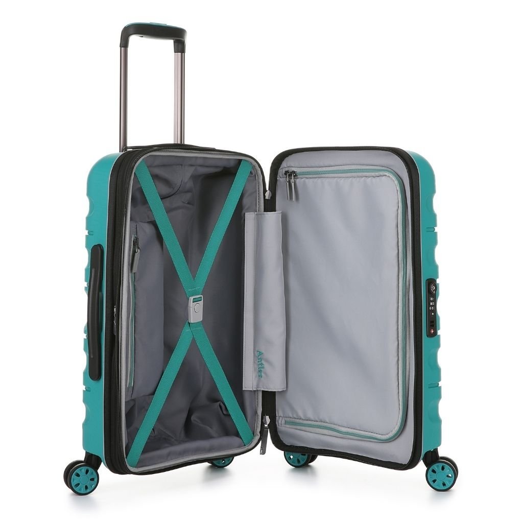 Antler Lincoln 56cm Carry On Hardsided Luggage - Teal - Love Luggage
