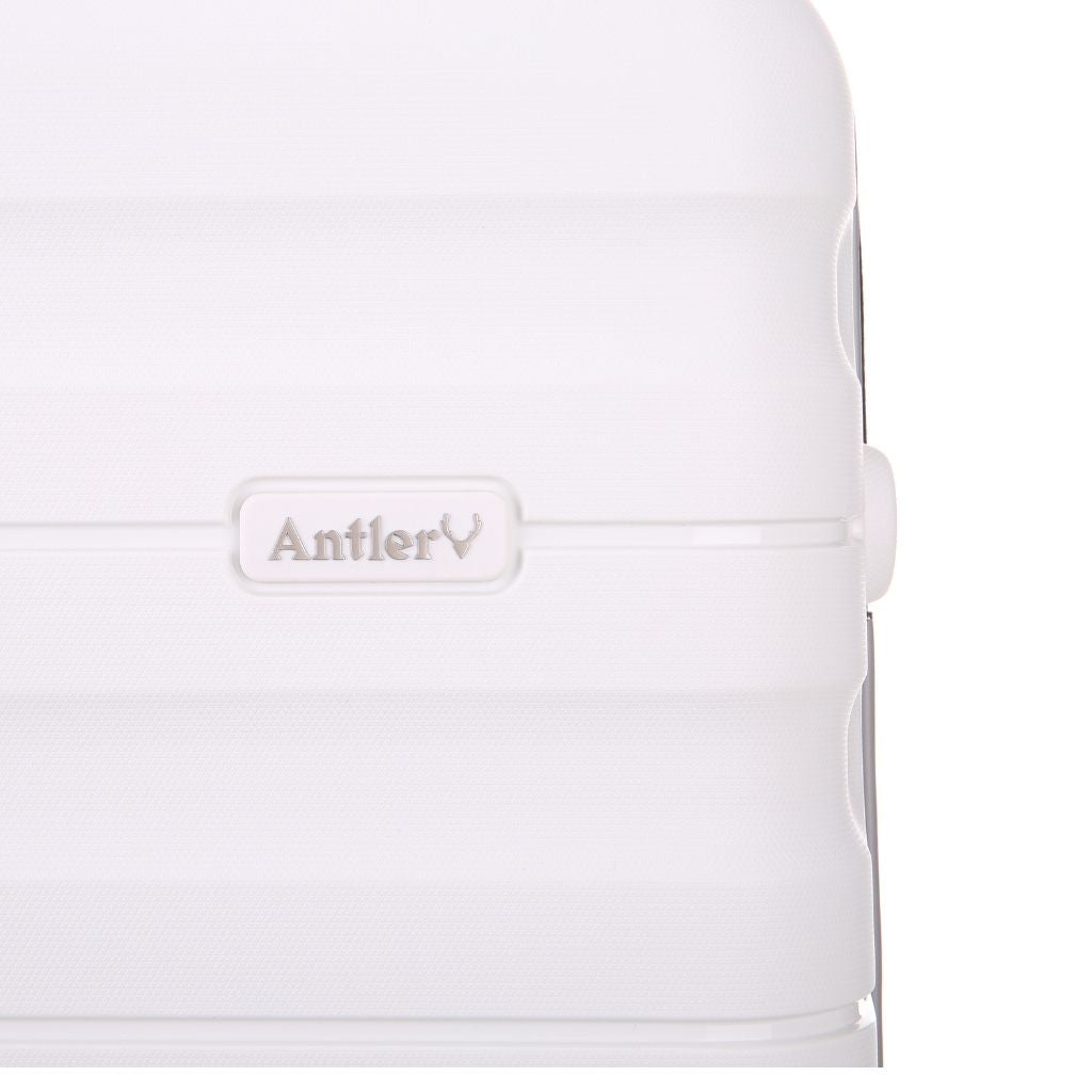 Antler Lincoln 56cm Carry On Hardsided Luggage - White - Love Luggage