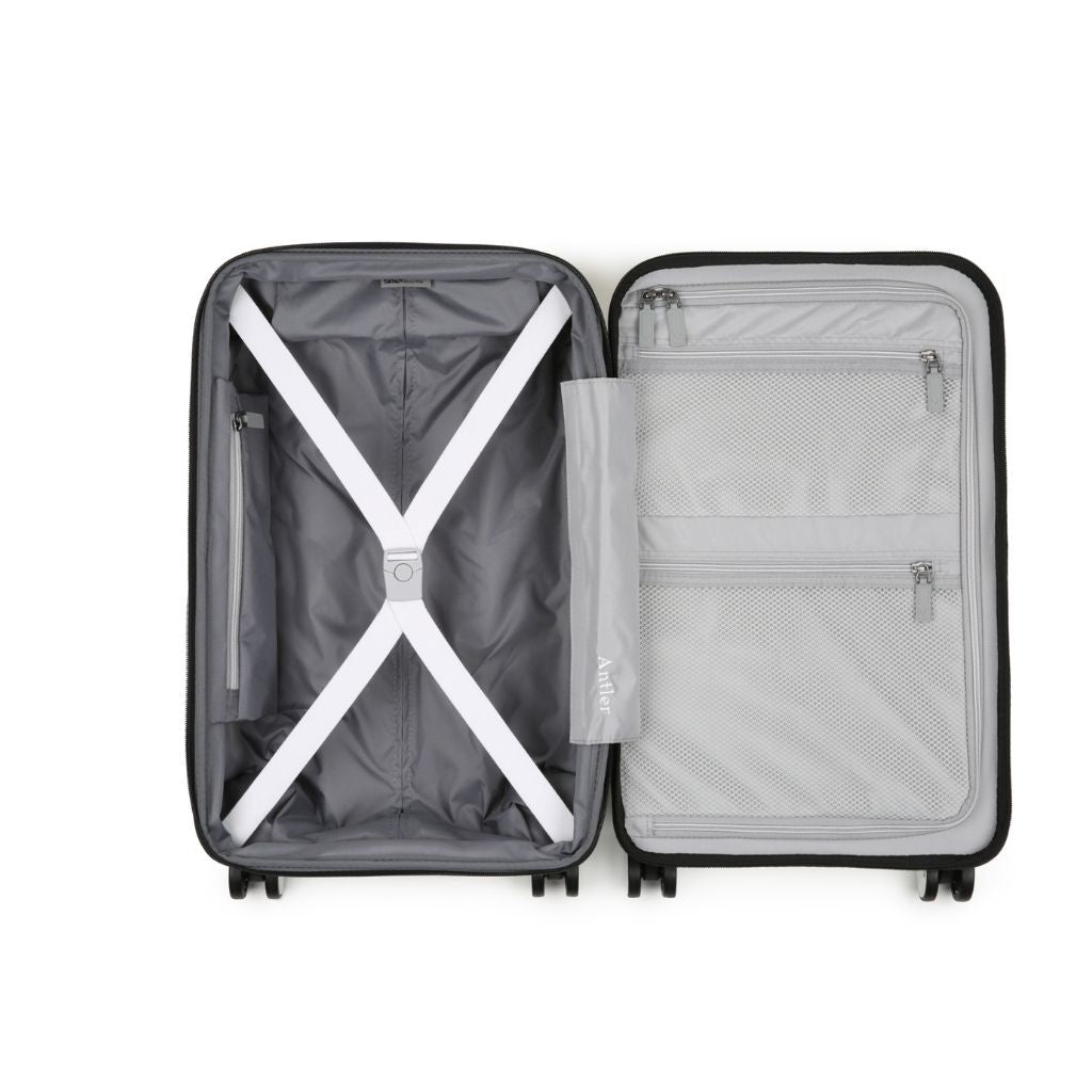 Antler Lincoln 56cm Carry On Hardsided Luggage - White - Love Luggage