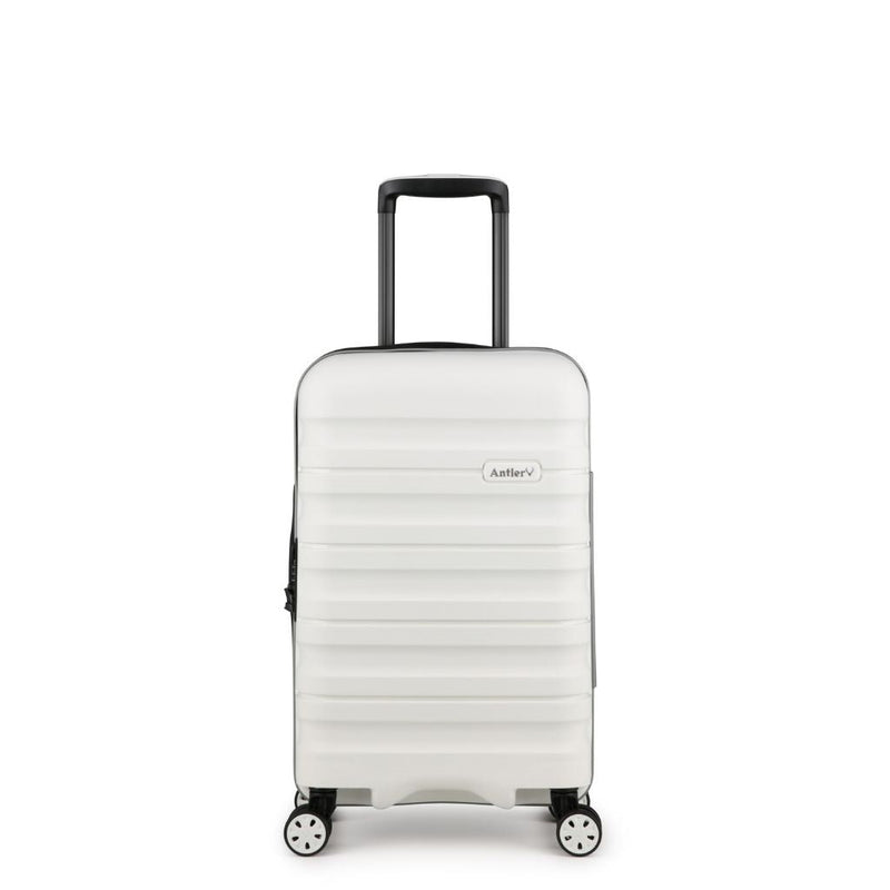 Antler Lincoln 56cm Carry On Hardsided Luggage - White - Love Luggage